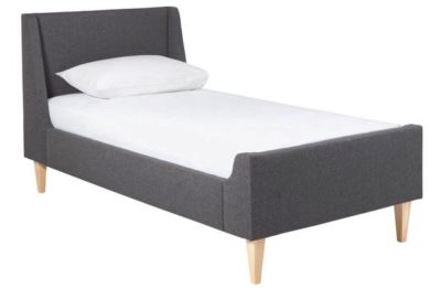 Hygena Odette Single Bed Frame - Charcoal